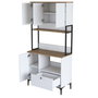 Hanah Home Gabinete Multipropósito Blanco y Nuez